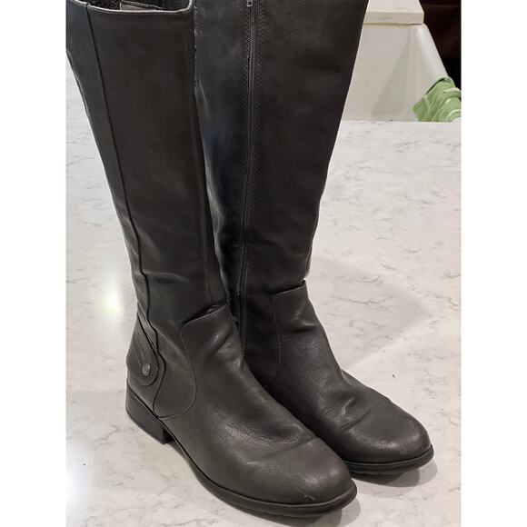 Life Stride Women’s Xandy Side Zip Closed Toe Knee High Riding Boot Size 11 Gray - Picture 1 of 8